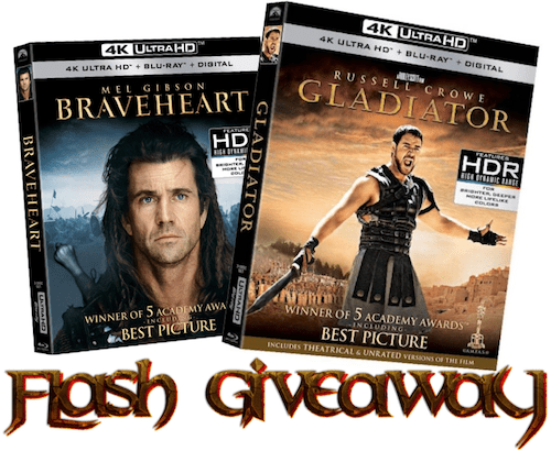 Braveheart And Gladiator Giveaway